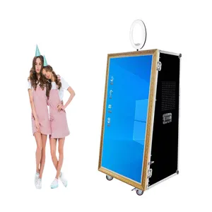 Cheap Party Selfie Background Wedding Frame Magic Mirror Photo Booth Stand Machine Photobooth