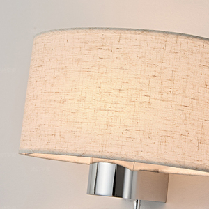 Lampada da Parete LED Moderna all'Ingrosso con Paralume in Tessuto, Luce da Lettura Atmosferica, Faretto Orientabile per Camera da Letto e Hotel - Product Image 5