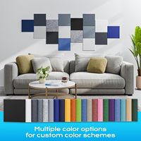 Panneaux acoustiques muraux en polyester écologiques modernes à haute densité pour usage professionnel, décorations insonorisantes