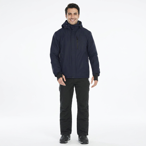Veste de neige de ski coupe-vent imperméable pour hommes de bonne qualité avec capuche doublée de polaire veste de pluie d'hiver chaude - Product Image 1