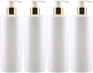 Ensembles cosmétiques de luxe recyclables en or de 2oz, 4oz, 6oz, 8oz, pots en plastique sans BPA pour beurre corporel, crème, shampoing, huile, après-shampoing, flacons pompe - Product Image 2