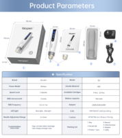 Accessoires pour appareils de beauté Q2, modèles et tailles multiples, cartouches de micro-aiguilletage pour usage vétérinaire