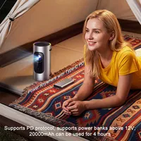 Projecteur Touyinger L10 1080p natif 1800 ANSI Lumens Faible bruit Prise en charge 4K Mise au point automatique Home Cinéma Projecteur portable Android