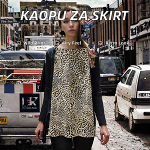 KAOPU ZA Falda Midi de Georgette Vintage para Mujer, Transpirable, Elástica, Natural, Todas las Tallas, Tejida, Ecológica - Product Image 2