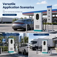 Station de recharge DC pour véhicules électriques à double connecteur CCS2/GB/T, refroidie par liquide, IP54, 600kW 800kW, câbles, OCPP 1.6J, pour parcs logistiques, commerciale, OEM ODM