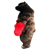 Costume gonflable d'ours boxeur, mascotte de parade, personnage adulte, cosplay animal, anniversaire, fête d'Halloween, événement, ensemble en peluche