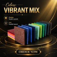 Panneaux acoustiques en feutre PET, dalles d'absorption sonore en fibre de polyester, panneaux muraux modernes à coller pour bureau, cinéma, salle de sport, maison