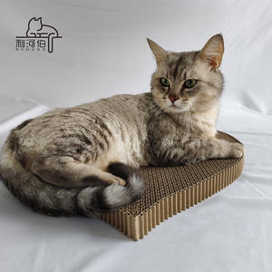 Grosir Pabrik Modern mewah besar kokoh tahan aus raksasa hati kucing alas cakar karton bergelombang papan memanjat - Product Image 1