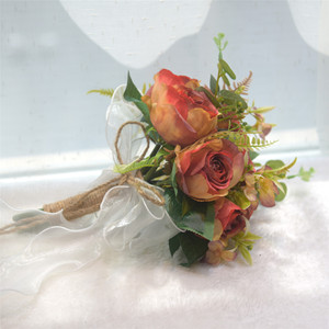 Bouquet de mariée en fleurs de soie Eternal Angel, style coréen, style forêt, accessoires photo pour mariage, fait main - Product Image 3