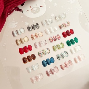 YOLLY Palette de gel à ongles solide <span class=keywords><strong>Happy</strong></span> Bear 24 couleurs, gel de manucure sans rinçage, non-collant, facile à étaler, paillettes brillantes - Product Image 6