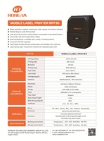 Sortie d'usine en Chine RONGTA RPP30 80MM mini imprimante d'étiquettes prenant en charge l'imprimante d'étiquettes d'impression d'image QR CODE