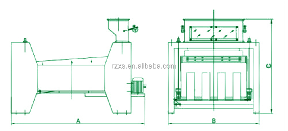 Special wholesale STR MMJM100 rice mill plant broken white rice seed winnower & grader machine