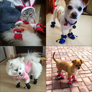 Wholesale Soft Bottom Breathable Waterproof Dog Shoes Go Out Pet Dog <b>Rain</b> <b>Boots</b> - Product Image 6
