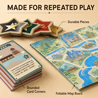 Jeu de société personnalisé OEM ODM en gros, jeu de table de haute qualité, personnalisez votre propre design pour Kickstarter Crowdfunding