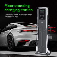 Ovrod stasiun pengisian daya dipasang di lantai, stasiun pengisi daya 44kw(22kW * 2) dengan soket ganda Ac, stasiun pengisi daya Ev untuk mobil listrik