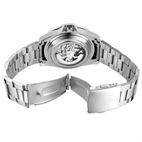 Montre automatique pour homme Winner 8287, montre à diamants, montre squelette colorée, étanche, en acier inoxydable, mécanique, montre-bracelet