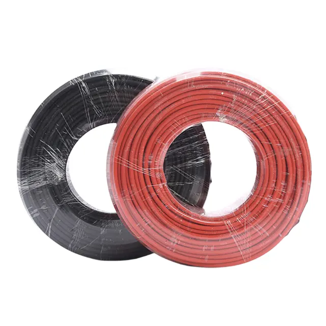 Factory Selling TUV Certified Tinned Copper PV Wire UV Resistant Solar Panel fire cable 4mm 6mm for Solar Panel Installations