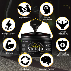 Acentiallabs gốc Vàng shilajit bổ sung nhiều khoáng chất Fulvic axit shilajit nhựa tinh khiết Himalaya cho miễn dịch hỗ trợ - Product Image 2