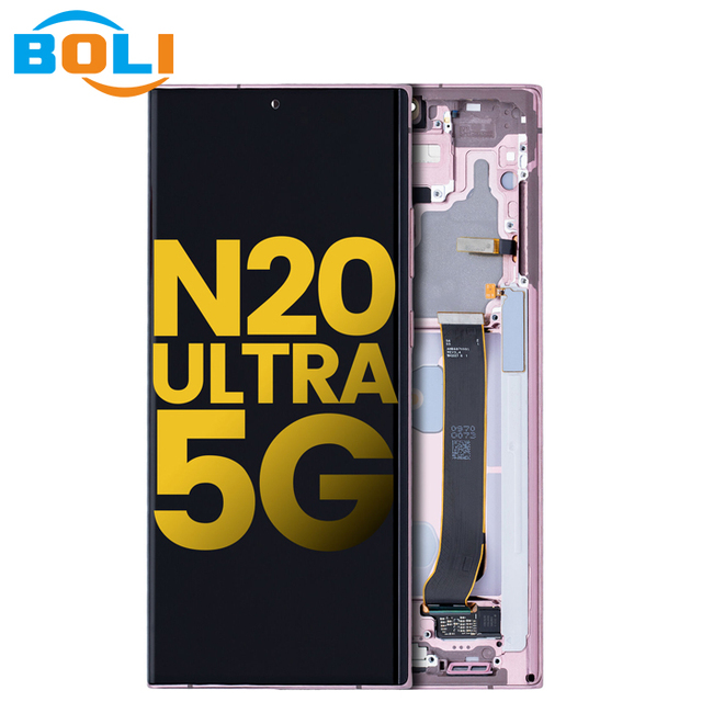 Original Amoled N985 LCD for Samsung Galaxy Note 20 Ultra LCD Display Touch Screen with Frame for Samsung Note 20U LCD Screen