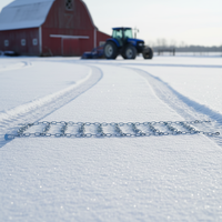 Cadenas para Neumáticos de Tractor de Doble Anillo - Acero Endurecido Marca Bright Future 1 Año de Garantía