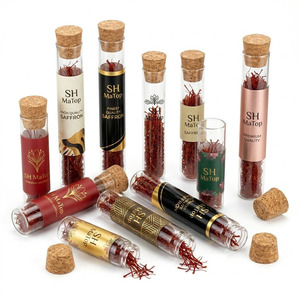 Tube en verre multi-usages avec bouchon en liège pour la maison, l'hôtel, le café - Product Image 6