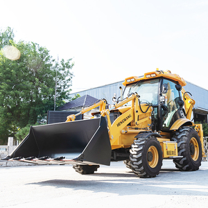 चीनी कारखाने प्रत्यक्ष निर्माण मशीनरी सस्ती 360 डिग्री डीजल छोटे बैकहोए लोडर निर्माण के लिए चार पहिया ड्राइव - Product Image 3