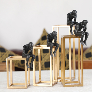 Accessoires de <span class=keywords><strong>table</strong></span> pour salon de style nordique, pièces d'art en céramique, décoration intérieure moderne, <span class=keywords><strong>or</strong></span> luxueux, décoration de la maison - Product Image 1
