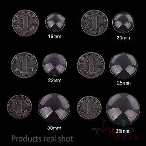 Cuentas de Vidrio Transparente Redondas y Planas ZHB de 6-50 mm, Cuentas de Vidrio Lisas para Hacer Joyas, Cuentas de Cristal para Hacer Collares - Product Image 3