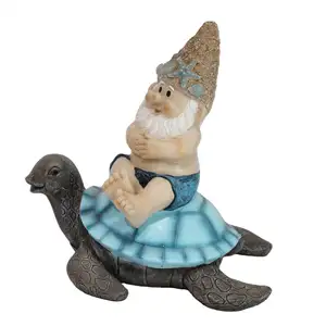 Lovely Gnome Figurines Two Shape for A Set Garden Decoration Home Outdoor Furnishings Coastal Home Decor Resin Crafts