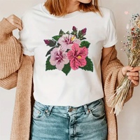 En stock : Patch brodé de fleurs Hibiscus à sequins pour T-shirts, sacs et textiles