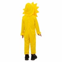 Costume de tournesol pour enfants, en polyester jaune, tenue de performance pour enfants, tenue de cosplay pour fête