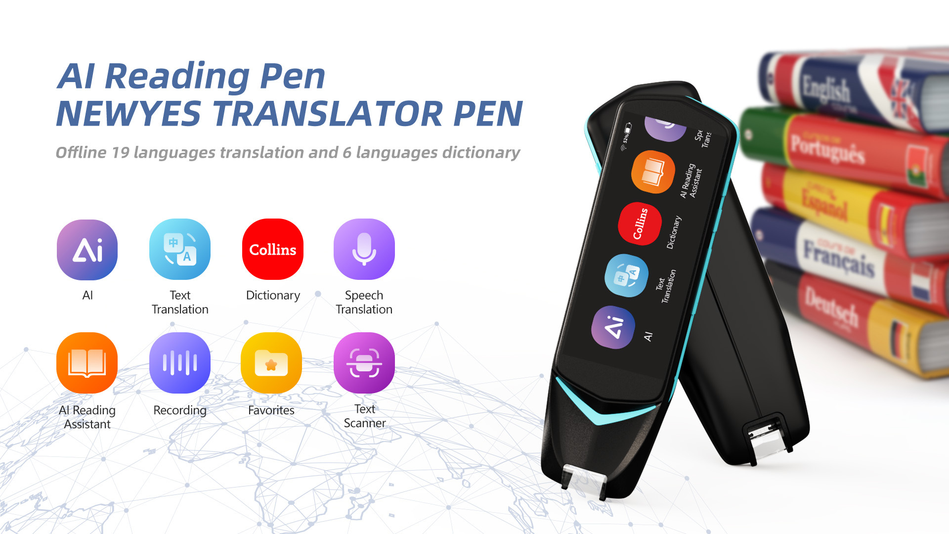 NEWYES Hot Selling AS1505 Touch Screen 112 Language Voice AI