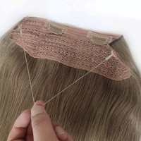 Extensions de cheveux brésiliennes de qualité supérieure, 100% cheveux humains Remy, lisses naturels, double épaisseur, sans produits chimiques, tissage à clipser en une seule pièce