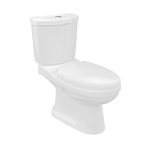 Inodoro de Cerámica para Baño, Económico, Blanco, con Sifón en S/P, Descarga por Gravedad, Inodoro de Dos Piezas, Conjunto de Inodoro, Inodoros, WC - Product Image 2