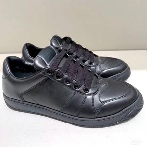 Chaussures de sport de luxe pour hommes, originales, en cuir véritable, à bout fermé, à lacets, noires, personnalisées, GU, chaussures décontractées pour hommes - Product Image 6