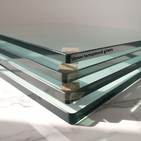Verre de sécurité trempé plat/courbé transparent/téinté à durabilité extrême pour logements résidentiels, qualité ISO standard