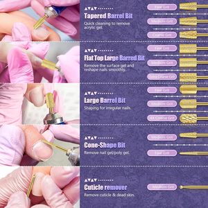 Juego de Brocas de Acero Inoxidable para Uñas, Forma Cónica, para Remover Cutículas, Acrílico y Gel, Manicura y Pedicura - Product Image 3
