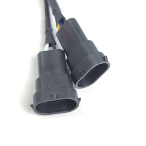 ชุดสายไฟอะแดปเตอร์สำหรับรถจักรยานยนต์,H4ถึง Dual H11 LED ไฟหน้ารถสำหรับ Harley Touring / Trike 2014-2021 - Product Image 2