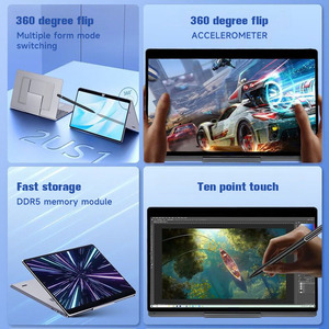 Máy Tính Xách Tay Thiết Kế Mới 15 Inch Với Màn Hình Cảm Ứng Xoay 360 Độ Máy Tính Xách Tay Đồ Họa Intel UHD Gấp Gọn Cho Doanh Nhân Máy Tính Xách Tay Văn Phòng - Product Image 3