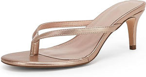 Kadın lüks moda yüksek topuklu zarif Dressy rahat topuklu sandalet, çok yönlü pompalar ve katırlar için parti düğün akşam yaz - Product Image 4