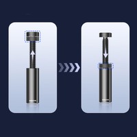 Support de carte graphique SAMZHE, vis, mini support télescopique rotatif à aspiration magnétique pour carte graphique ITX série RTX40