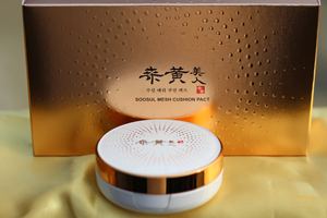 SOOSUL Mesh <b>Cushion</b> Pact with Sanghwang Mushroom Phellinus Linteus Extract Korean <b>Cushion</b> <b>Foundation</b> SPF Protection Lightweight - Product Image 6