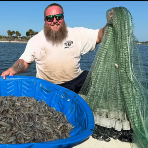 Filet de pêche professionnel de style japonais avec poche inférieure, ligne en soie haute élasticité, maille précise pour la mulette et la tilapia - Product Image 1