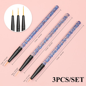 Ensemble de pinceaux pour nail art Aurora Beauty avec manche en métal et tube en aluminium pour les designs d'ongles à effet dégradé, à effet estompé et à la photothérapie - Product Image 6
