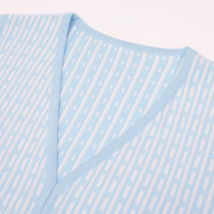 Abito <span class=keywords><strong>Lungo</strong></span> Estivo di Alta Moda, Antirughe, in Viscosa Lavorata a Maglia, con Scollo a V Profondo, Aderente, Senza Maniche, per Donna - Product Image 4