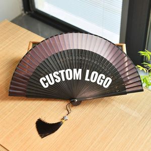Éventail pliable léger personnalisé avec logo, idéal pour les festivals de musique en plein air, les soirées, les spectacles et les cadeaux d'affaires - Product Image 1