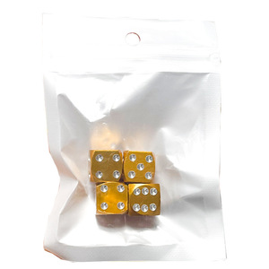Aluminum Alloy Valve Caps <b>Dice</b> Pattern 8V1mm For Car Tires Decorative Dust Covers Five Colors In Stock - Product Image 2