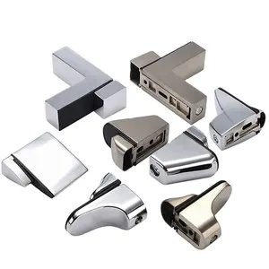 Zinc alloy glass shelf support for furniture hardware shelf holder clamp