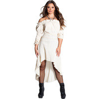 Robe longue vintage disco tendance 2026, noire et rouge, pour bal de promo, quotidien, Halloween, carnaval, pour femme