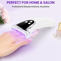 Lampe à ongles UV LED rechargeable haute puissance 18W pour usage domestique |   Sèche-ongles portable mini |   Lampe à ongles droite